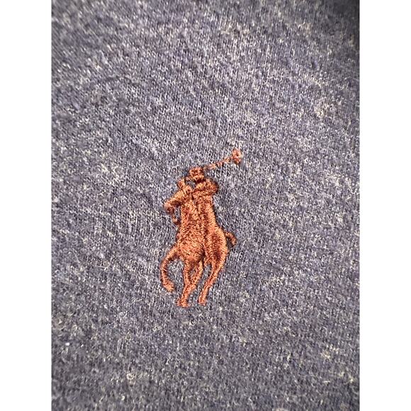 Polo Ralph Lauren Men's Quarter Zip Navy Blue Pullover Casual Sweater, Size: XL - Picture 6 of 8